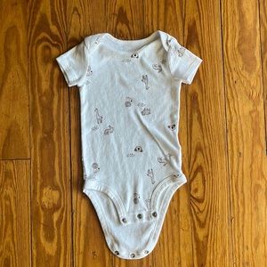 🍼White Bodysuit with Safari Animals🍼